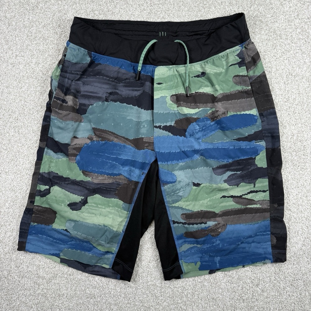 Men's‎ Lululemon L Core Short 11" Cactus Camo Desert Blue Green